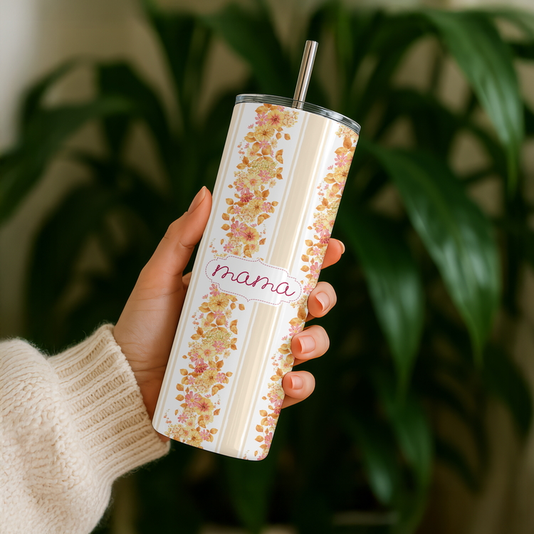 Cozy Mama – 20 oz Lightweight Stainless Steel Tumbler