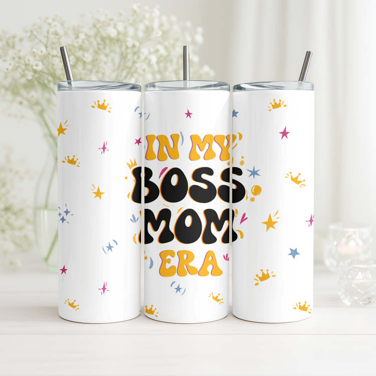 In My Boss Mom Era – 20 oz Lightweight Stainless Steel Tumbler