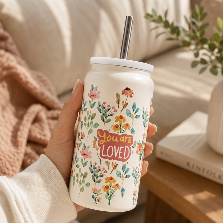 You are Loved - 16 oz Colored Stainless Steel Tumbler