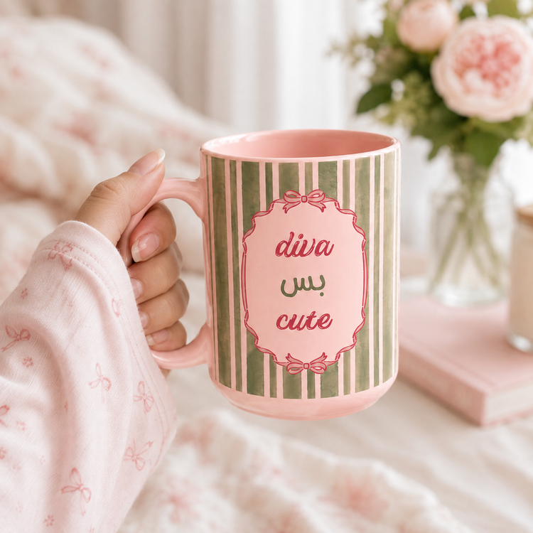 Diva بس Cute - 15 oz Ceramic Mug