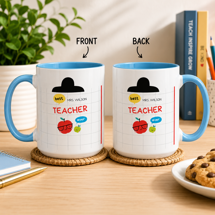 Clipboard – 15 oz Ceramic Mug (Customizable Name & Title)