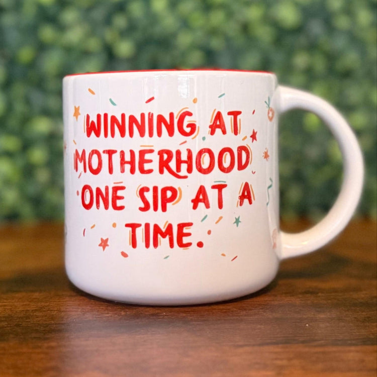 Winning at Motherhood – 14 oz Ceramic Mug