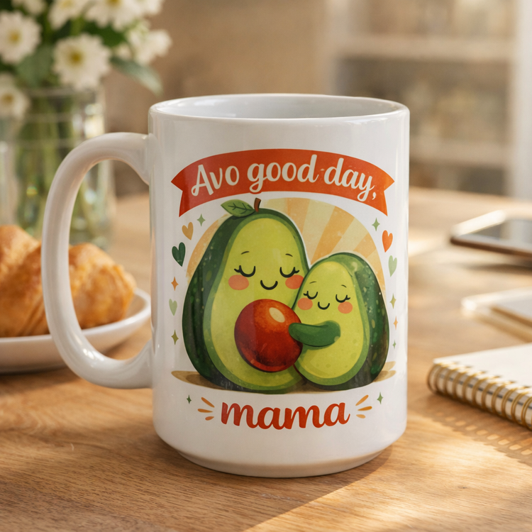 🥑 Avo Good Day, Mama – 15 oz Ceramic Mug