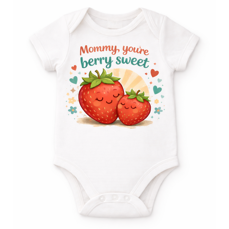 🍓 Mommy, you're berry sweet – Baby Bodysuit