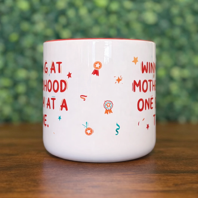 Winning at Motherhood – 14 oz Ceramic Mug