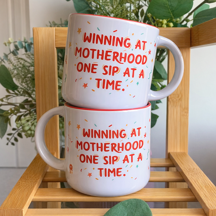 Winning at Motherhood – 14 oz Ceramic Mug