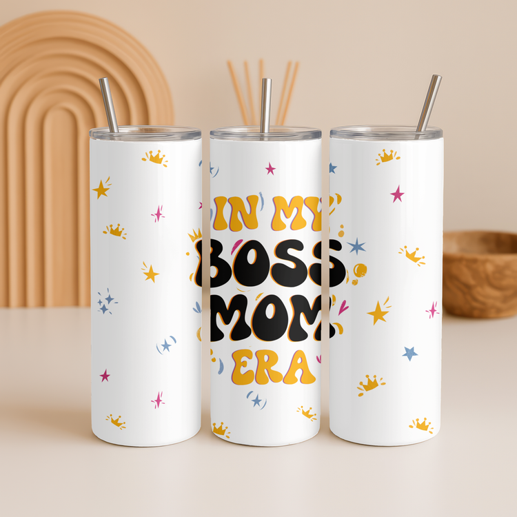 In My Boss Mom Era – 20 oz Lightweight Stainless Steel Tumbler