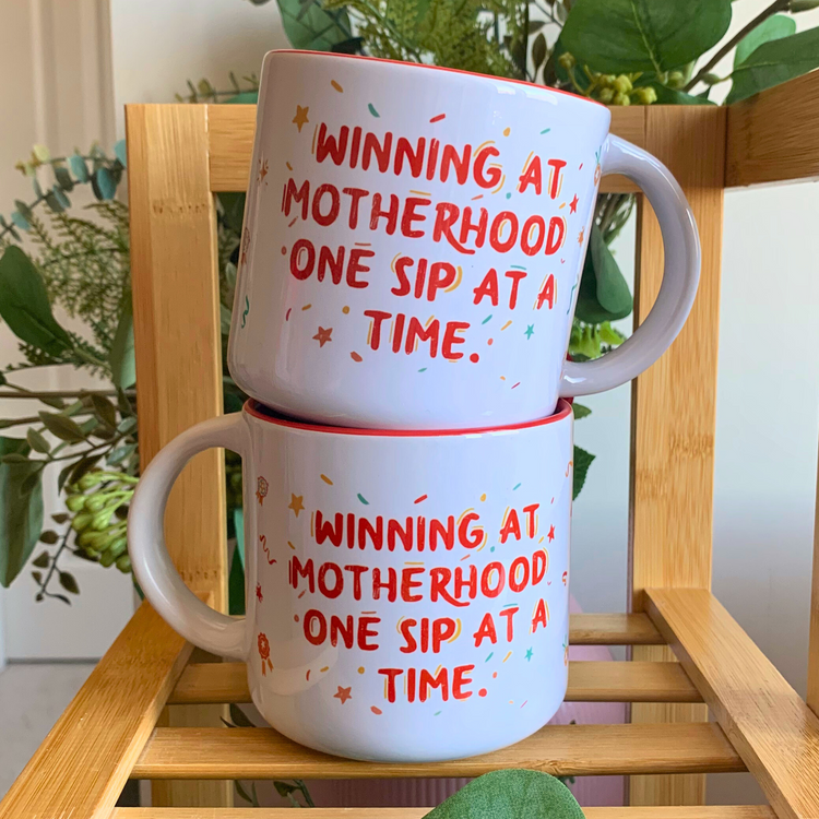 Winning at Motherhood – 14 oz Ceramic Mug