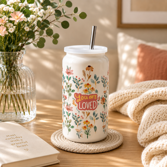 You are Loved - 16 oz Colored Stainless Steel Tumbler