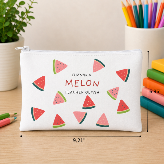 Thanks a Melon - Essentials Pouch (Customizable Name & Title)