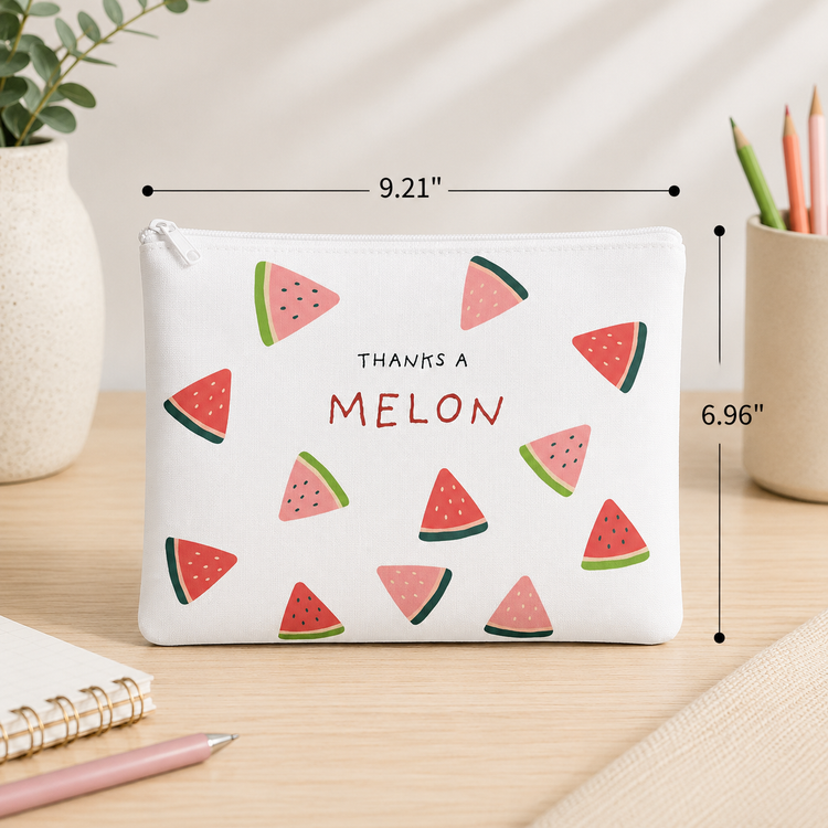 Thanks a Melon - Essentials Pouch (Customizable Name & Title)