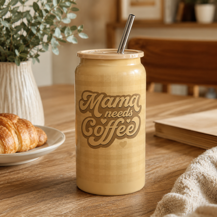 Mama Needs Coffee - 16 oz Colored Stainless Steel Tumbler