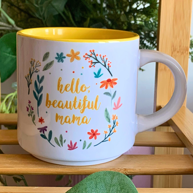 Hello Beautiful Mama – 10 oz Ceramic Mug