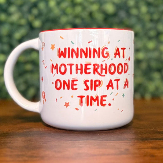 Winning at Motherhood – 14 oz Ceramic Mug