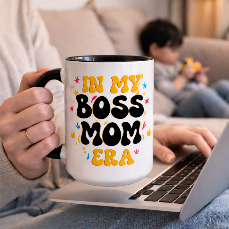 In My Boss Mom Era – 15 oz Ceramic Mug