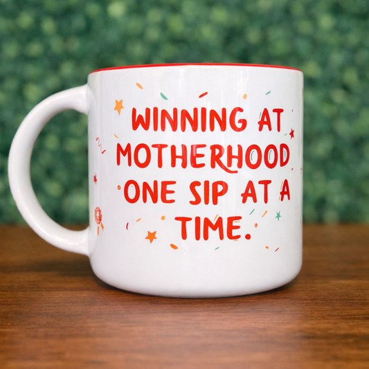 Winning at Motherhood – 14 oz Ceramic Mug