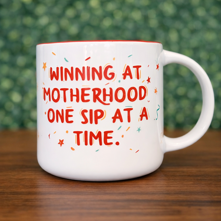 Winning at Motherhood – 14 oz Ceramic Mug